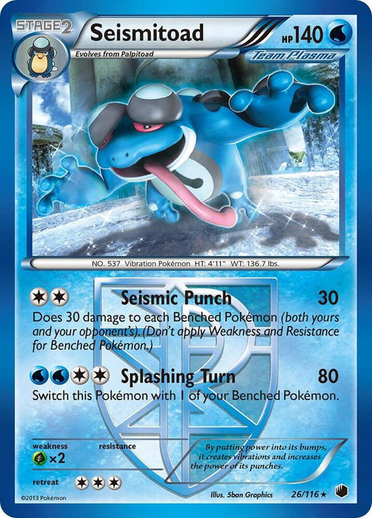Pokemon Seismitoad 26/116 Plasma Freeze