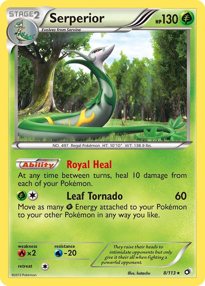 Pokemon Serperior 8/113 Legendary Treasures