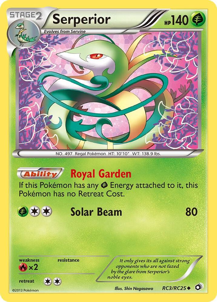 Pokemon Serperior RC3/RC25 Legendary Treasures