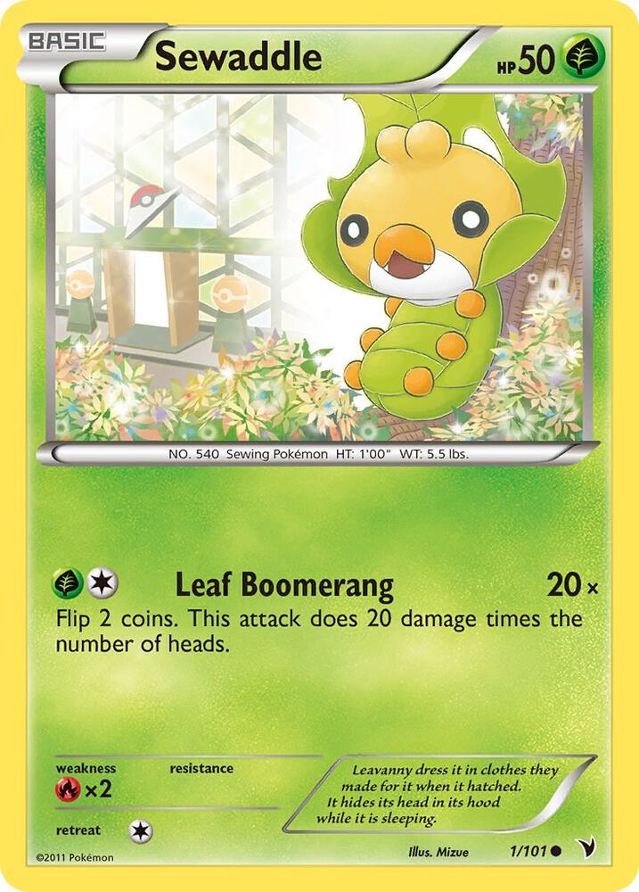 Pokemon Sewaddle 1/101 Noble Victories