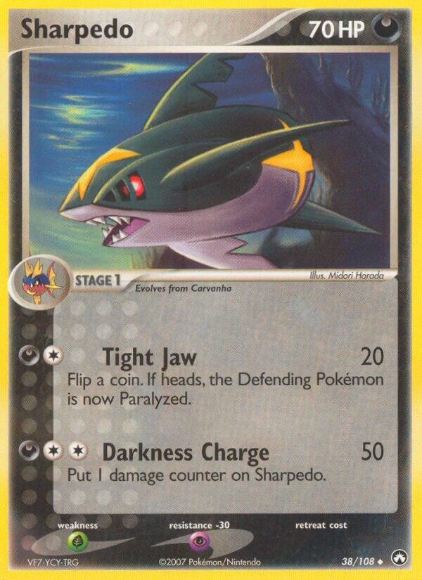 Pokemon Sharpedo 38/108 Power Keepers