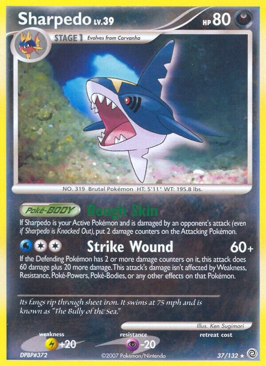Pokemon Sharpedo 37/132 Secret Wonders