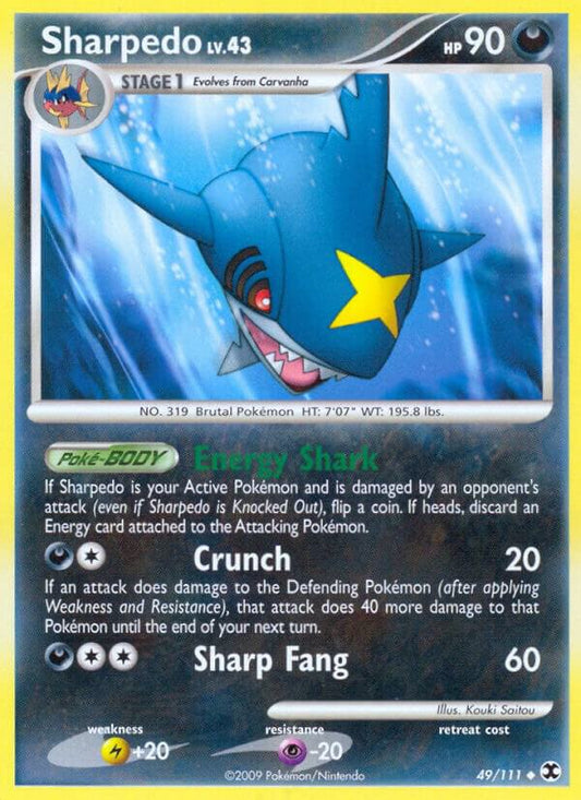Pokemon Sharpedo 49/111 Rising Rivals