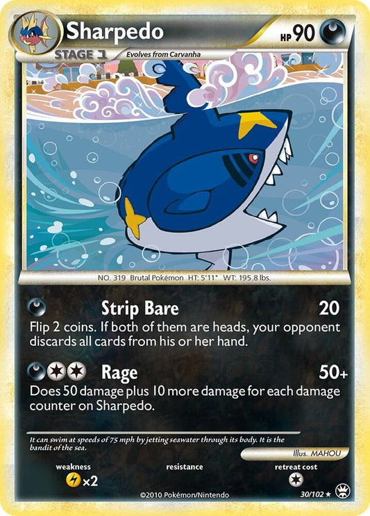 Pokemon Sharpedo 30/102 Triumphant