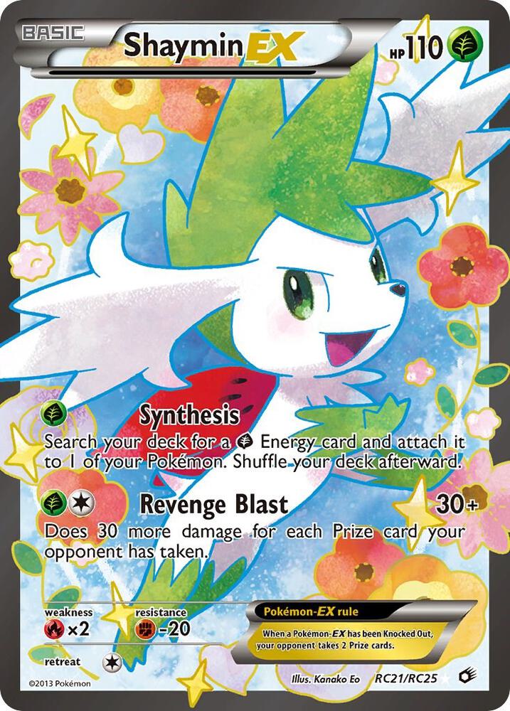 Pokemon Shaymin EX RC21/RC25 Legendary Treasures