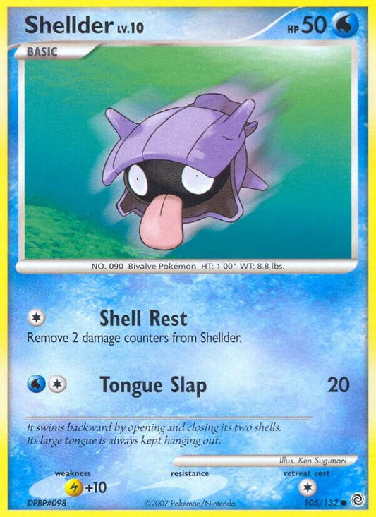 Pokemon Shellder 105/132 Secret Wonders