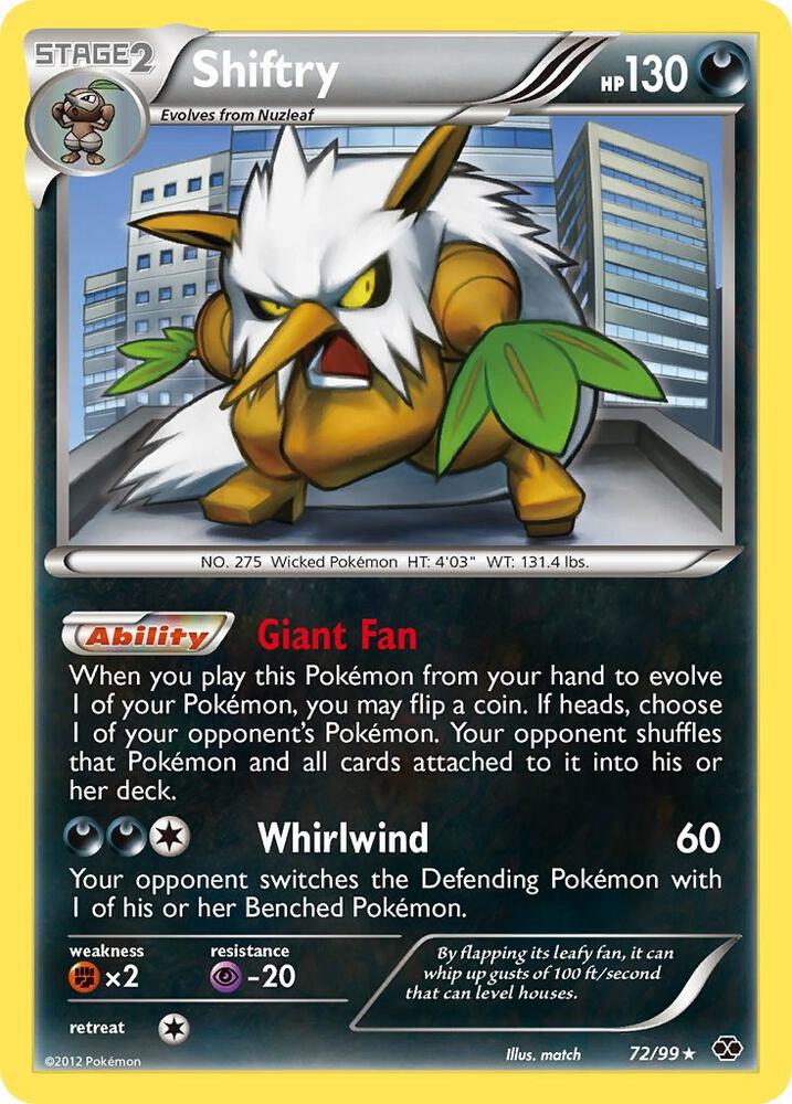 Pokemon Shiftry 72/99 Next Destinies