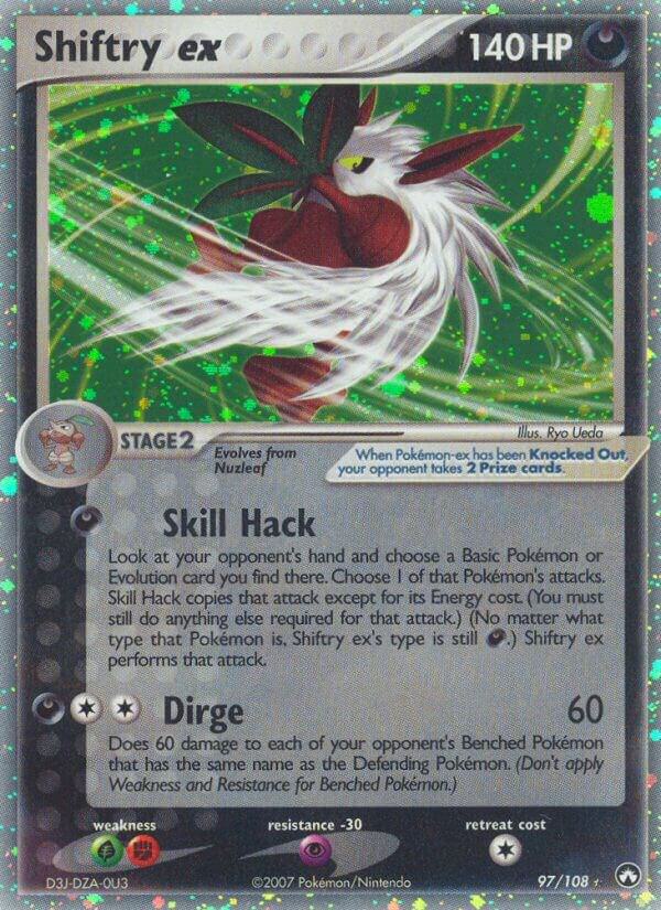 Pokemon Shiftry ex 97/108 Power Keepers