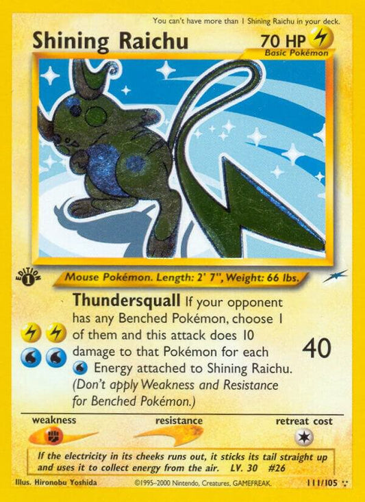 Pokemon Shining Raichu 111/113 Neo Destiny