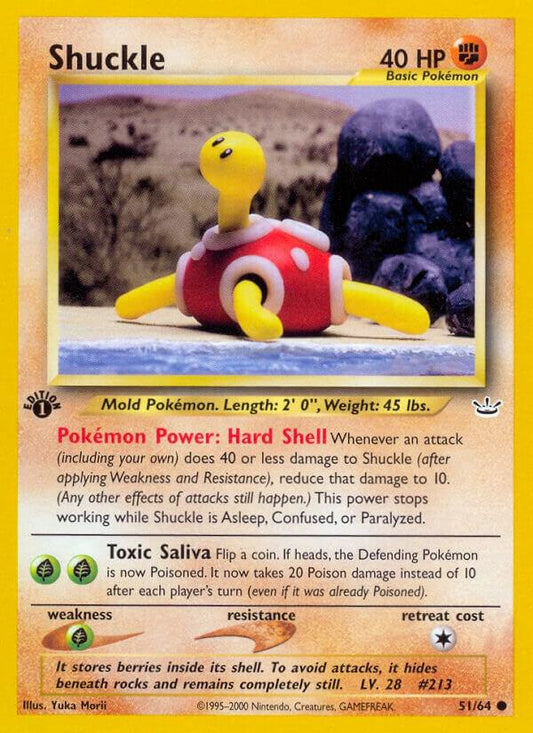 Pokemon Shuckle 51/64 Neo Revelation