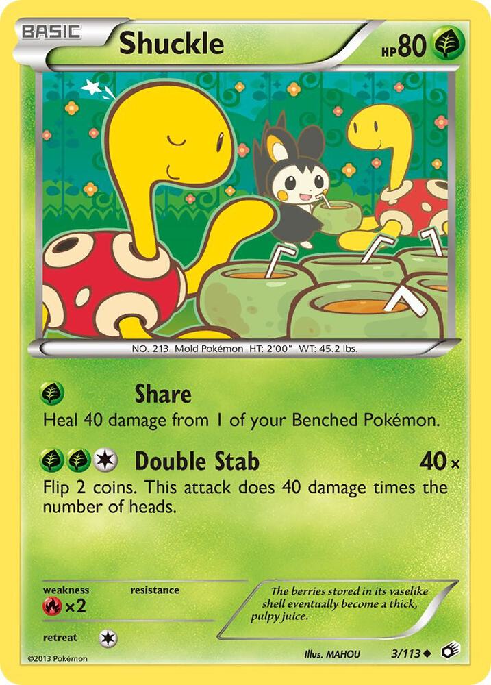 Pokemon Shuckle 3/113 Legendary Treasures