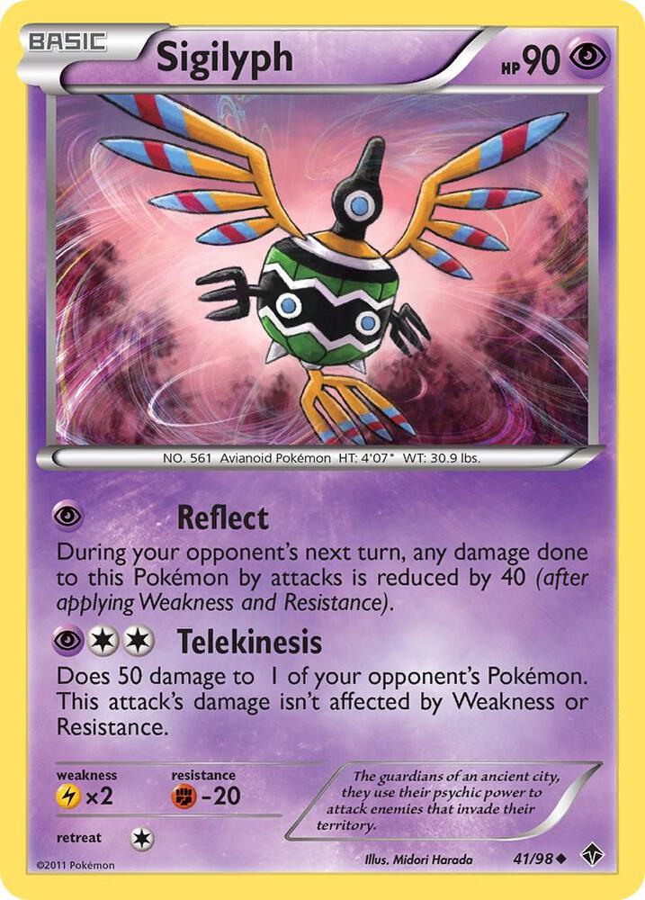 Pokemon Sigilyph 41/98 Emerging Powers