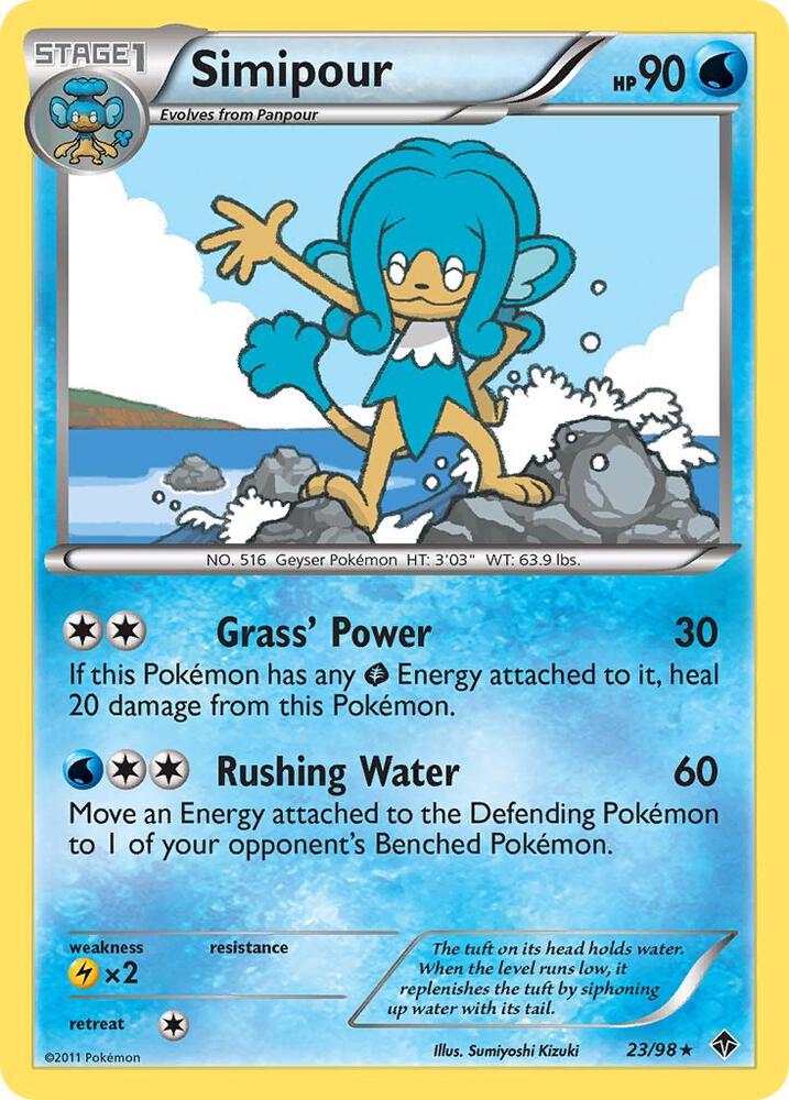 Pokemon Simipour 23/98 Emerging Powers