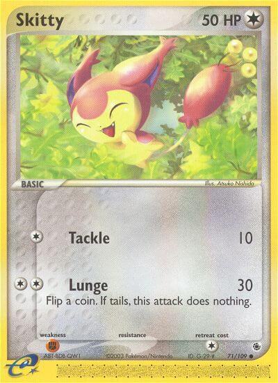 Pokemon Skitty 71/109 EX Ruby & Sapphire