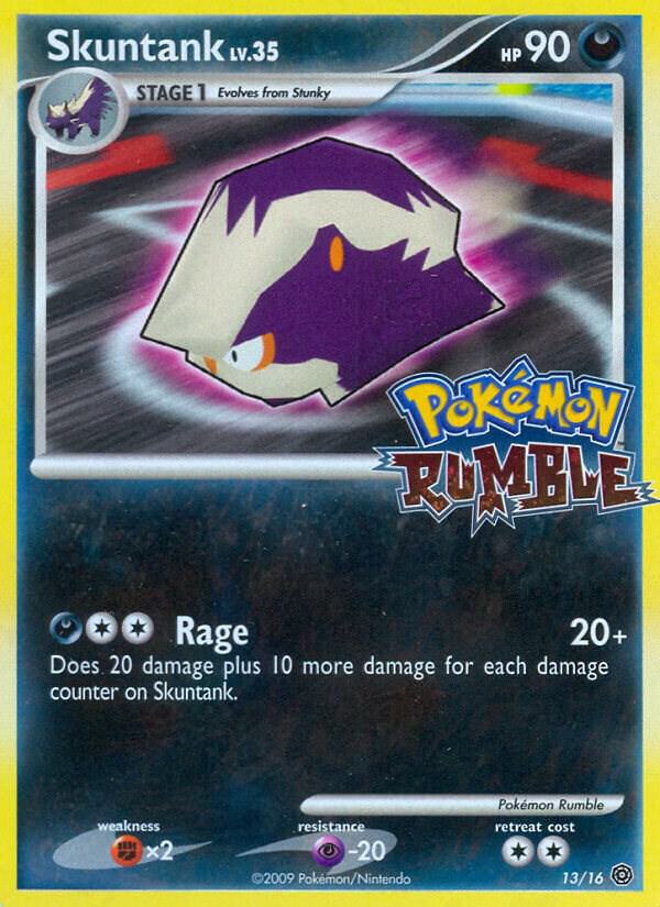 Pokemon Skuntank 13/16 Pokémon Rumble