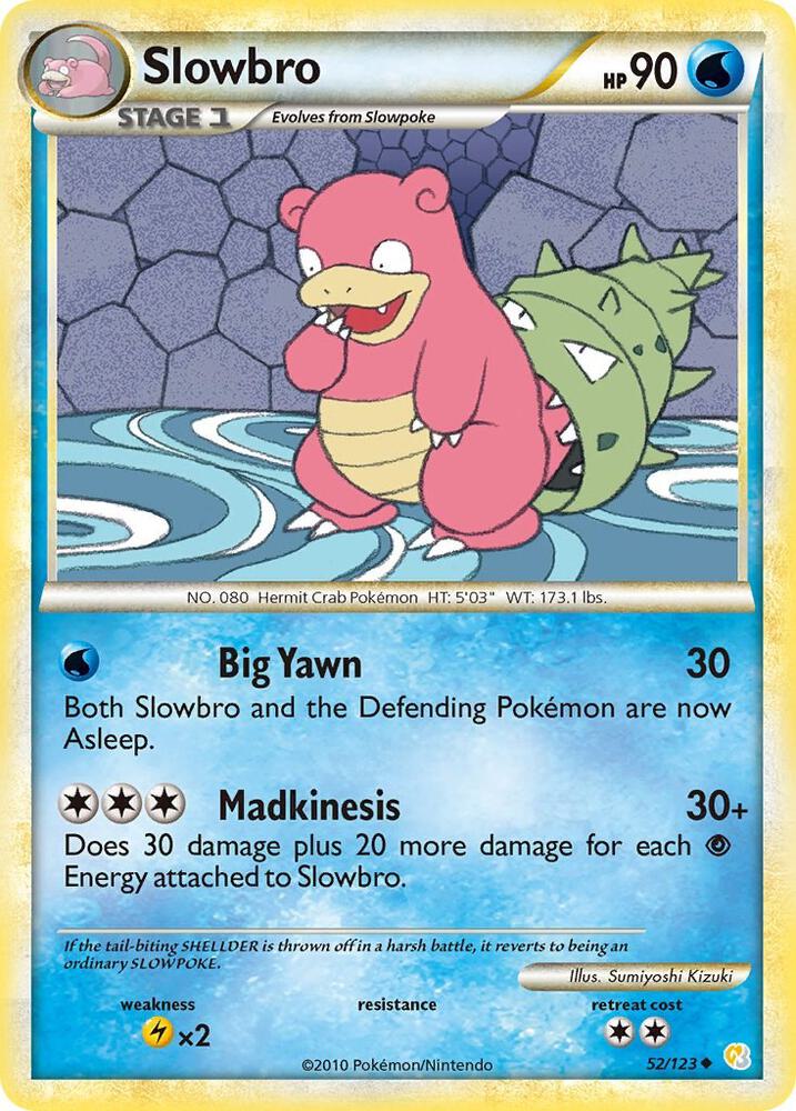 Pokemon Slowbro 52/123 HeartGold & SoulSilver