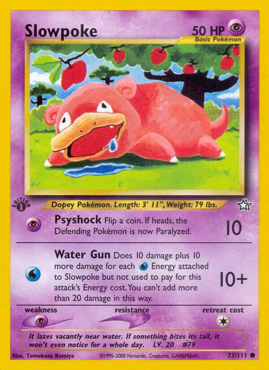 Pokemon Slowpoke # 73 Neo Genesis