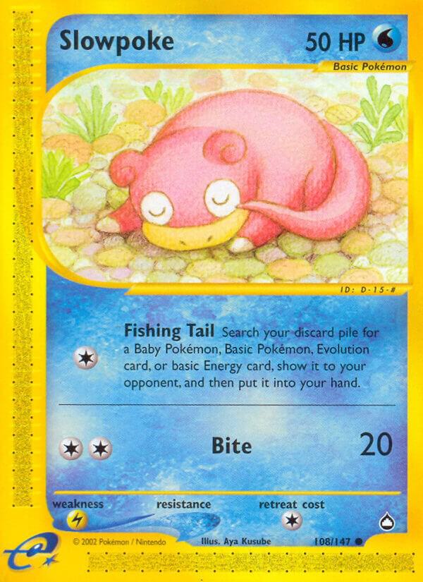 Pokemon Slowpoke 108/147 Aquapolis