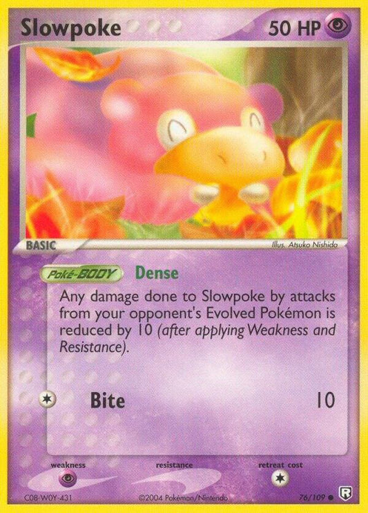 Pokemon Slowpoke 76/109 Team Rocket Returns