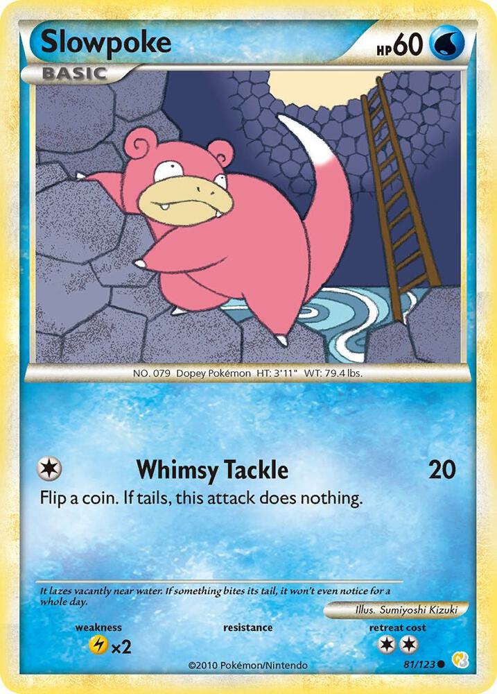 Pokemon Slowpoke 81/123 HeartGold & SoulSilver