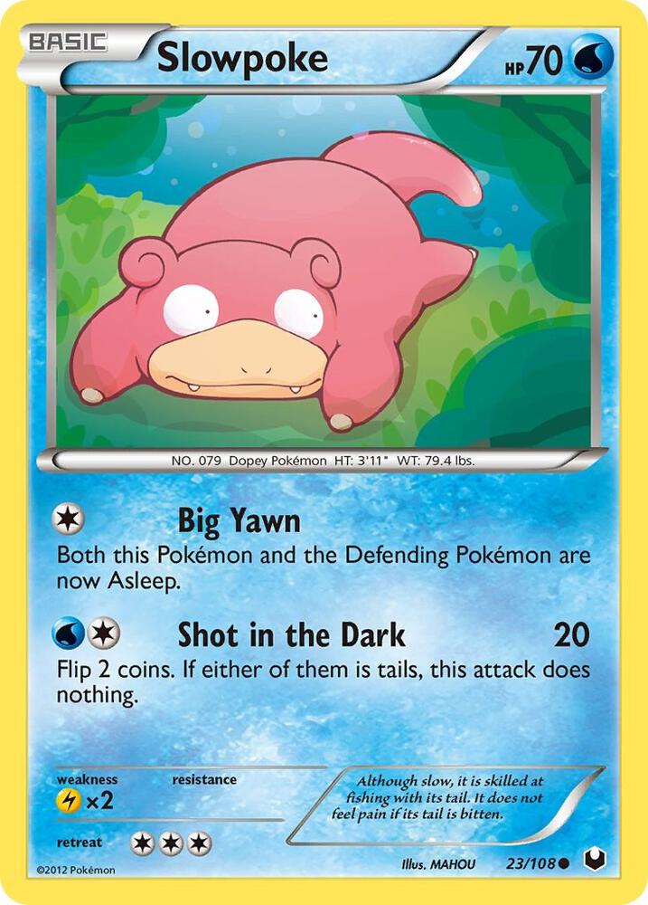 Pokemon Slowpoke 23/108 Dark Explorers