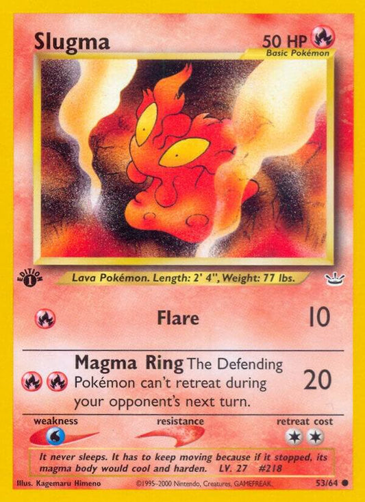 Pokemon Slugma 53/64 Neo Revelation