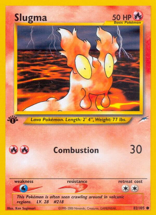 Pokemon Slugma 82/105 Neo Destiny