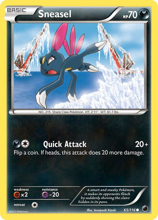 Pokemon Sneasel 65/116 Plasma Freeze