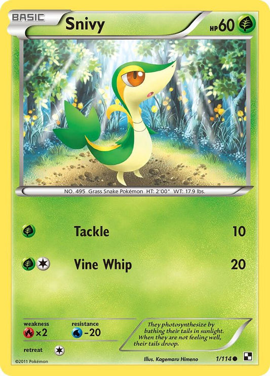 Pokemon Snivy 1/114 Black & White