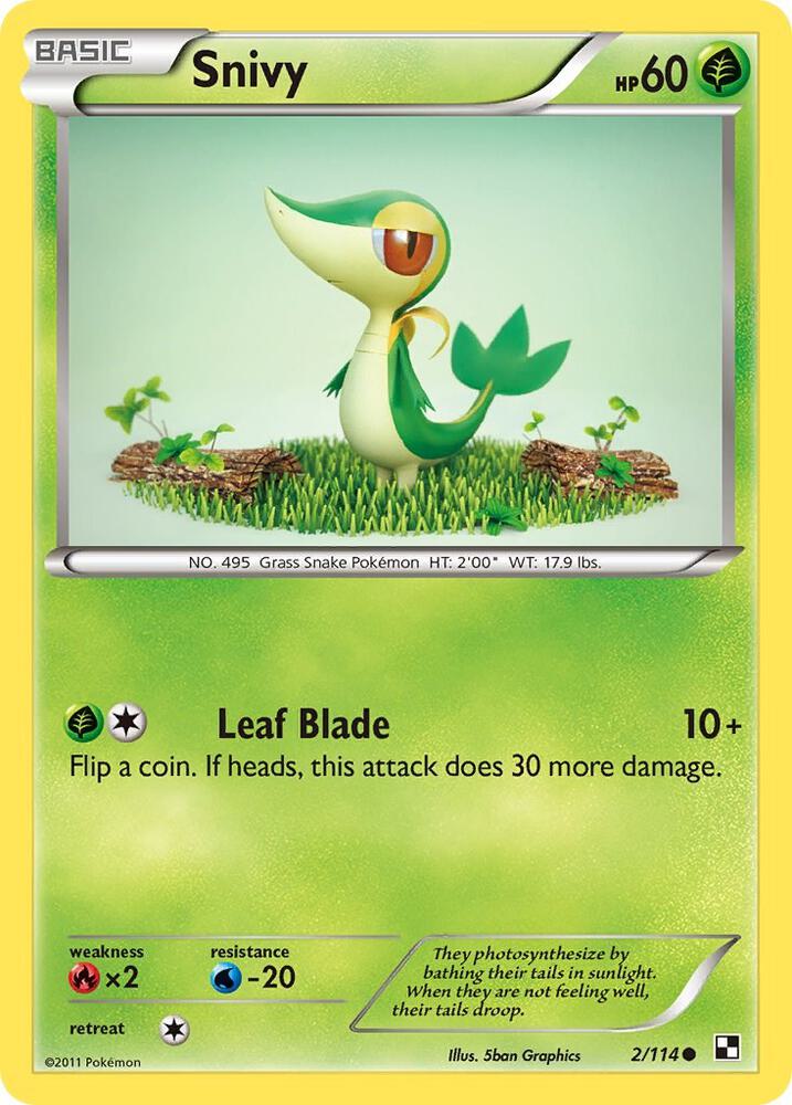 Pokemon Snivy 2/114 Black & White