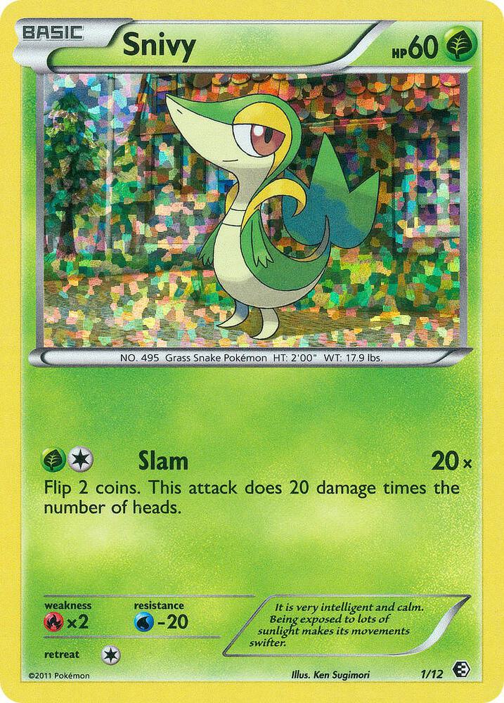 Pokemon Snivy 1/12 McDonald's Collection 2011