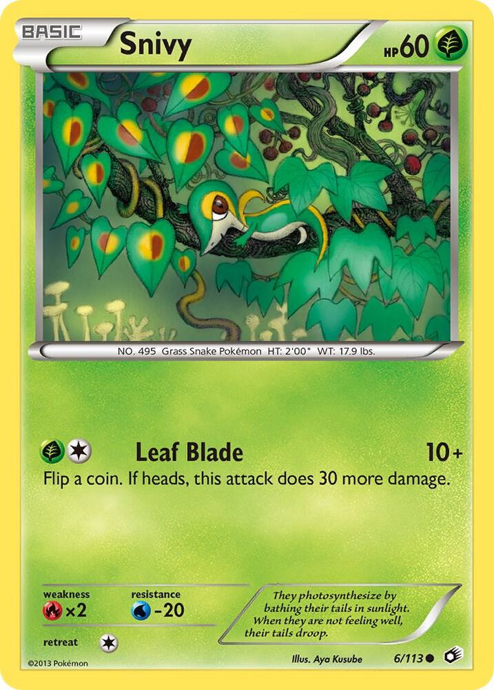 Pokemon Snivy 6/113 Legendary Treasures