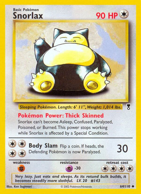 Pokemon Snorlax 64/110 Legendary Collection
