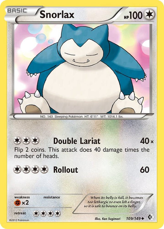 Pokemon Snorlax 109/149 Boundaries Crossed