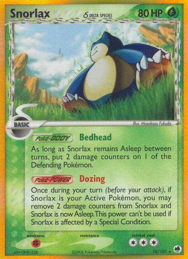 Pokemon Snorlax δ 10/101 Dragon Frontiers