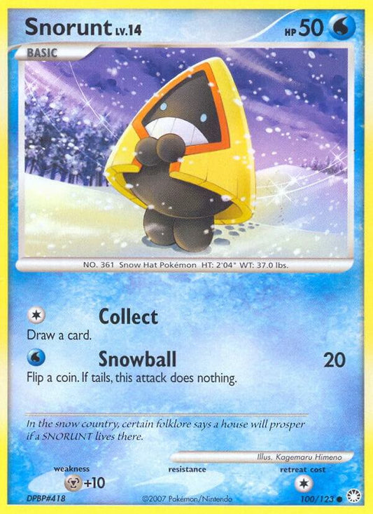 Pokemon Snorunt 100/123 Mysterious Treasures