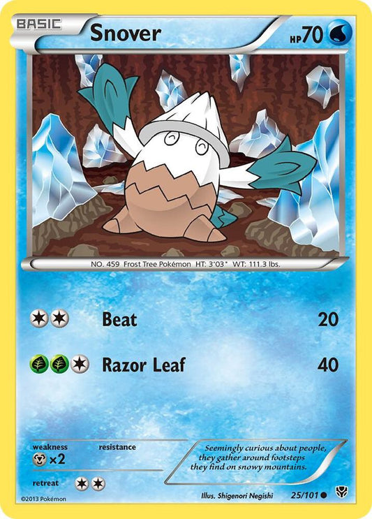 Pokemon Snover 25/101 Plasma Blast
