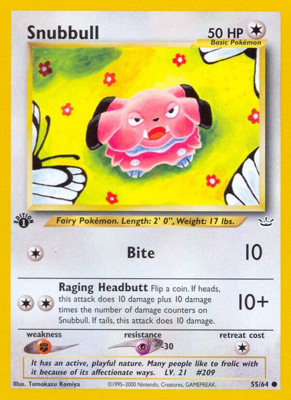 Pokemon Snubbull 55/64 Neo Revelation