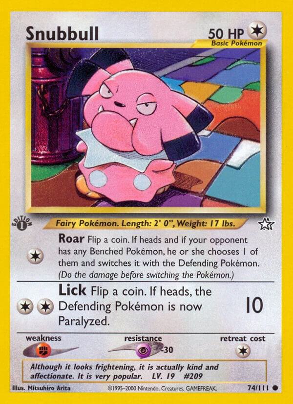 Pokemon Snubbull # 74 Neo Genesis