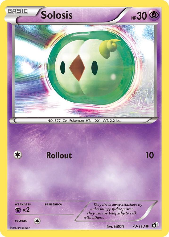Pokemon Solosis 73/113 Legendary Treasures