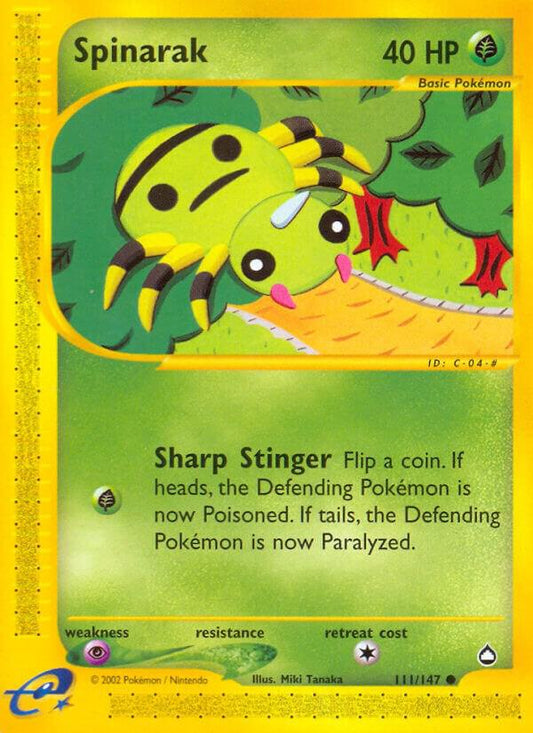 Pokemon Spinarak 111/147 Aquapolis