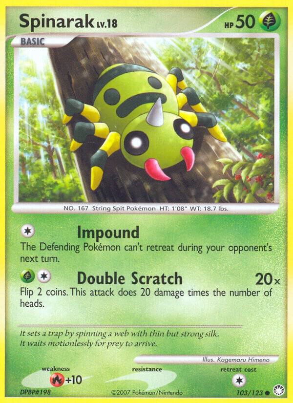 Pokemon Spinarak 103/123 Mysterious Treasures