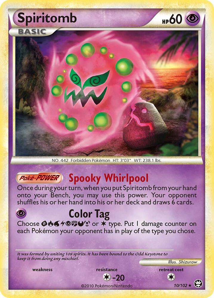 Pokemon Spiritomb 10/102 Triumphant