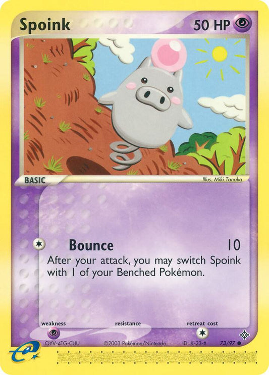 Pokemon Spoink 73/100 Dragon
