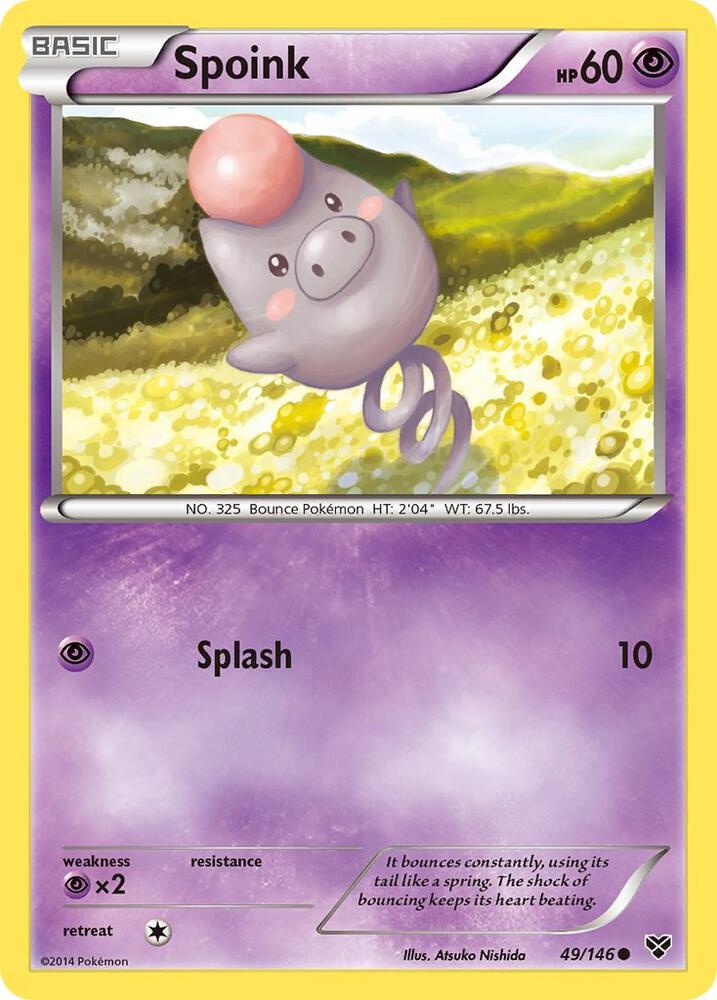 Pokemon Spoink 49/146 XY