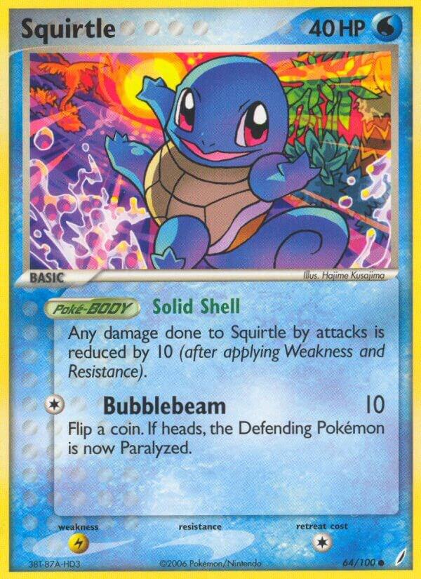 Pokemon Squirtle 64/100 Crystal Guardians