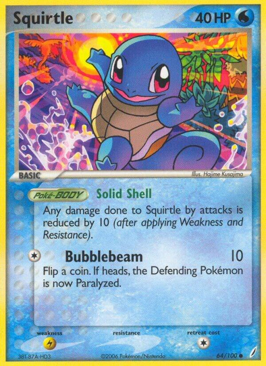 Pokemon Squirtle 64/100 Crystal Guardians