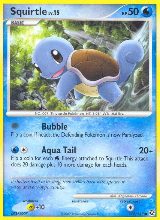 Pokemon Squirtle 112/132 Secret Wonders