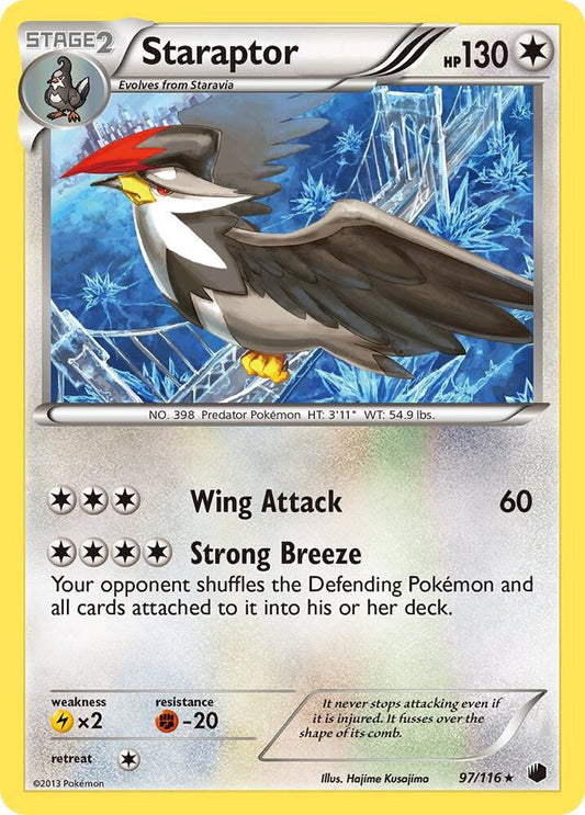 Pokemon Staraptor 97/116 Plasma Freeze