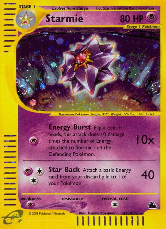 Pokemon Starmie H28/144 Skyridge
